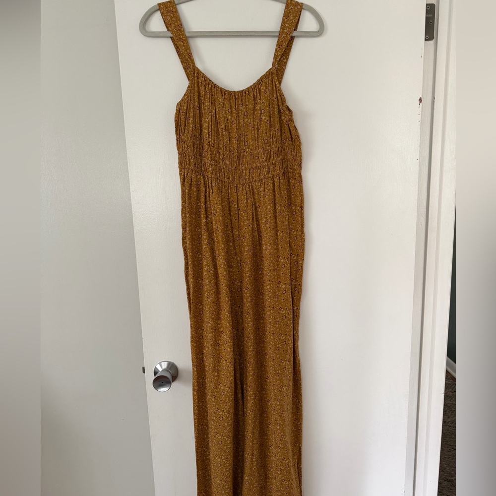 Madewell floral wide leg jumpsuit